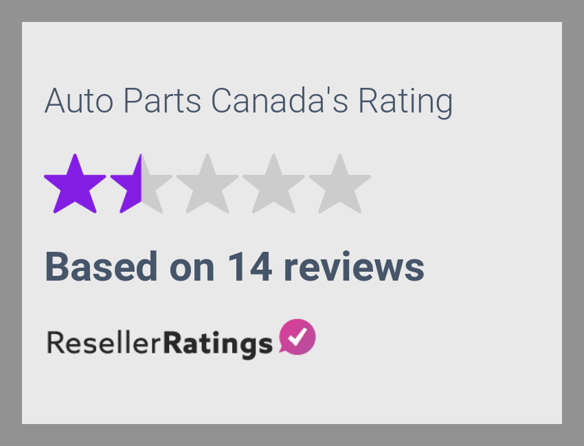 Auto Parts Canada Reviews 14 Reviews of