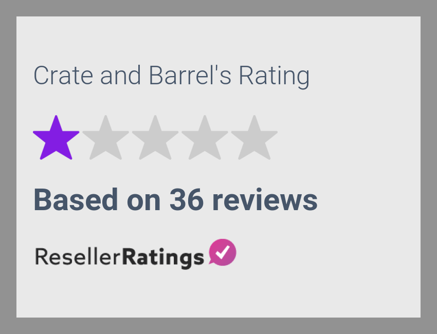 Crate and Barrel Reviews 37 Reviews of
