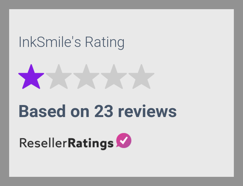 InkSmile Reviews 23 Reviews of ResellerRatings