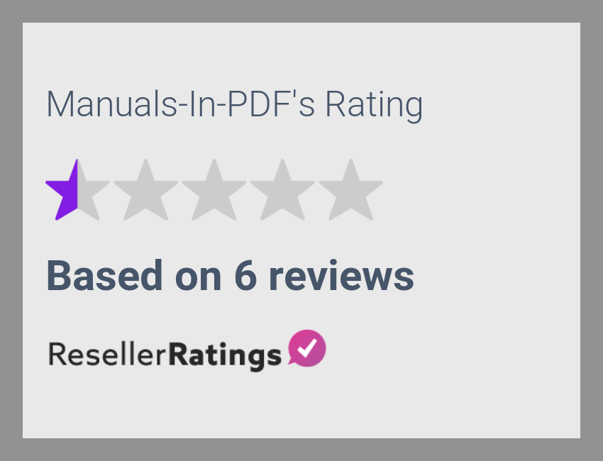 ManualsInPDF Reviews 6 Reviews of ResellerRatings
