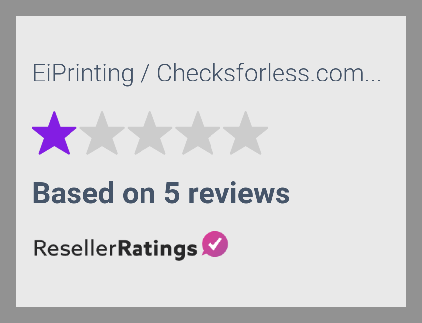 EiPrinting / Checksforless.com Reviews | 5 Reviews of ...