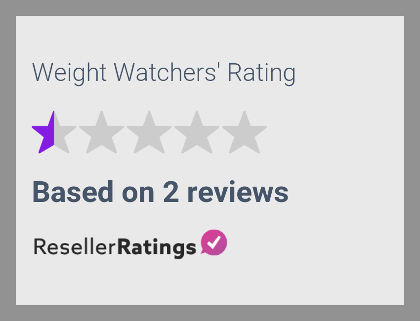 Weight Watchers Reviews 2 Reviews of ResellerRatings