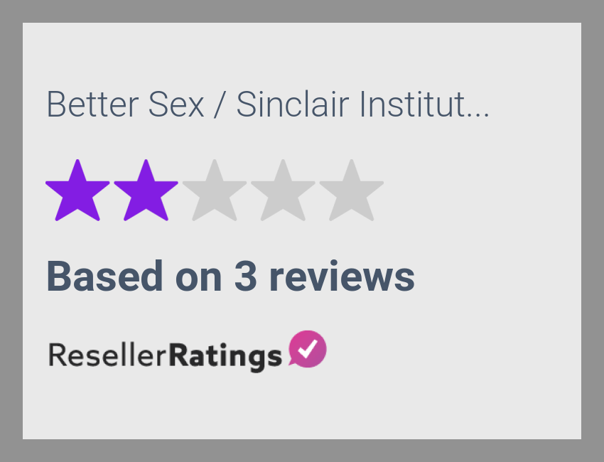 Better Sex Sinclair Institute Reviews 3 Reviews Of Resellerratings 7316