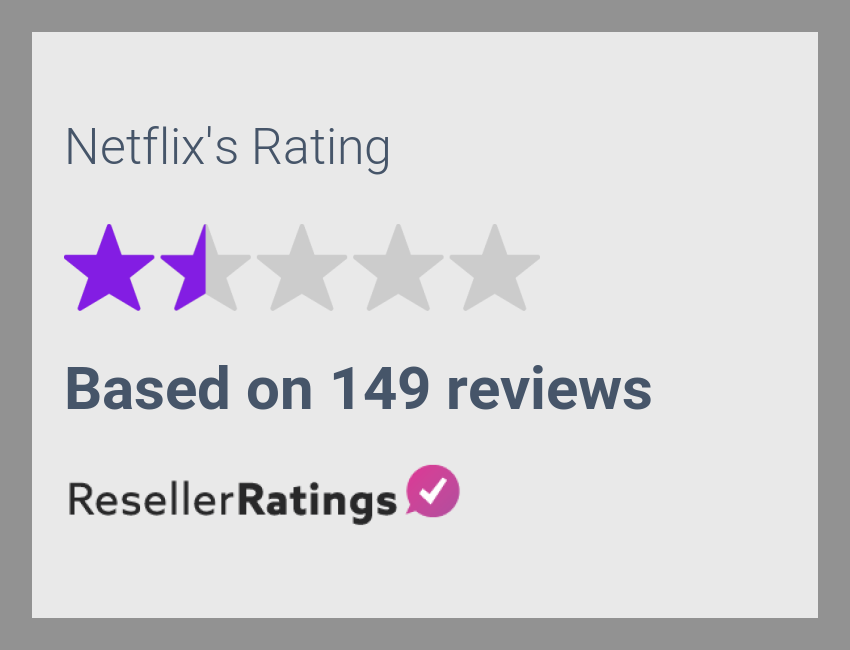 Netflix Reviews 149 Reviews of ResellerRatings