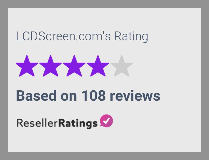 LCDScreen.com Reviews | 108 Reviews of Lcdscreen.com/ | ResellerRatings