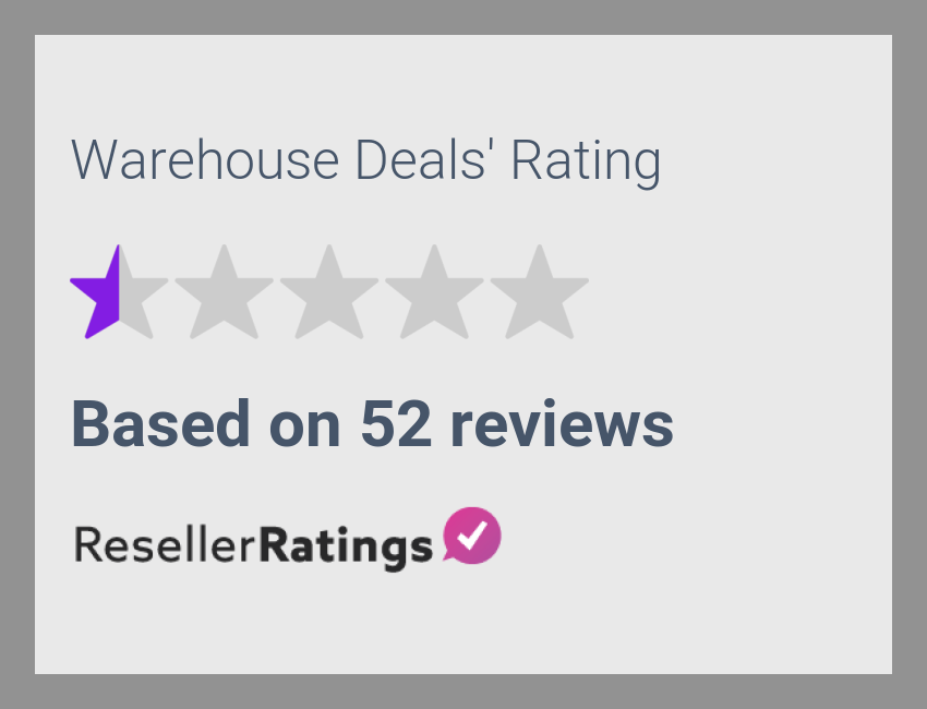 Warehouse Deals Reviews  52 Reviews of Warehousedeals.com