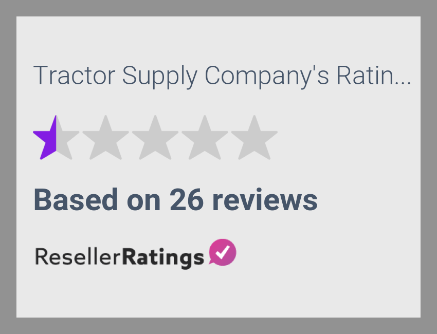 Tractor Supply Company Reviews 25 Reviews Of Tractorsupply Com Resellerratings