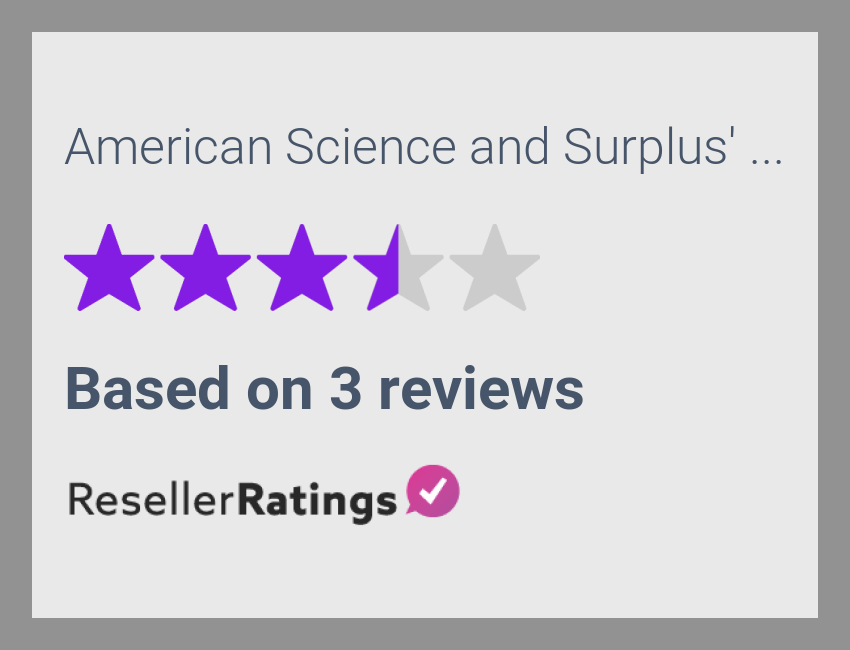 American Science and Surplus Reviews 3 Reviews of