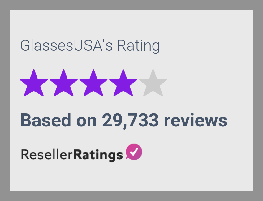 GlassesUSA Reviews 28,739 Reviews of ResellerRatings