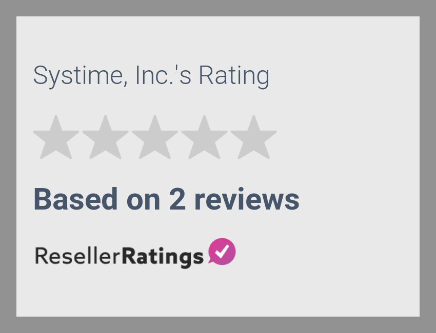 Systime, Inc. Reviews | 2 Reviews of Systime.com/ ResellerRatings