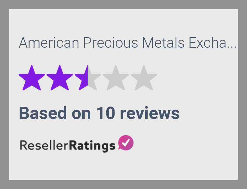 American Precious Metals Exchange (APMEX) Reviews 10 Reviews of ResellerRatings