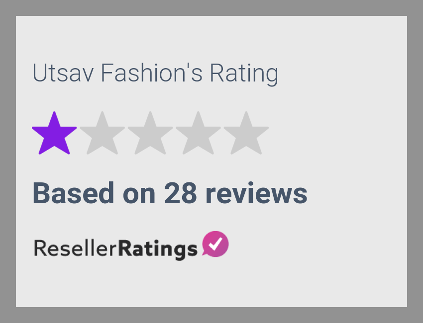 Utsav Fashion Reviews 28 Reviews Of Utsavfashion ResellerRatings