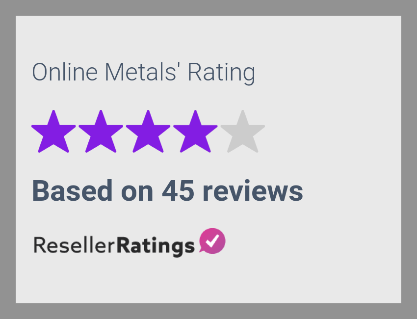 Online Metals Reviews 45 Reviews of ResellerRatings