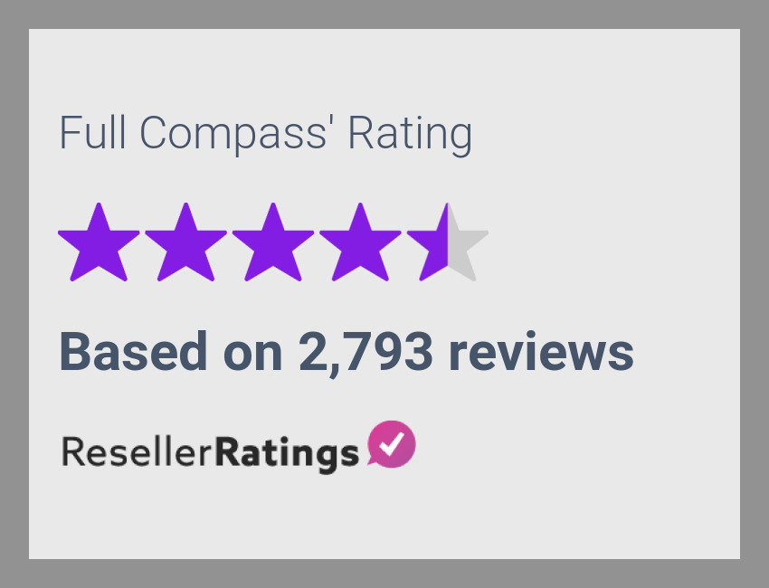Full Compass Reviews 2,573 Reviews of ResellerRatings