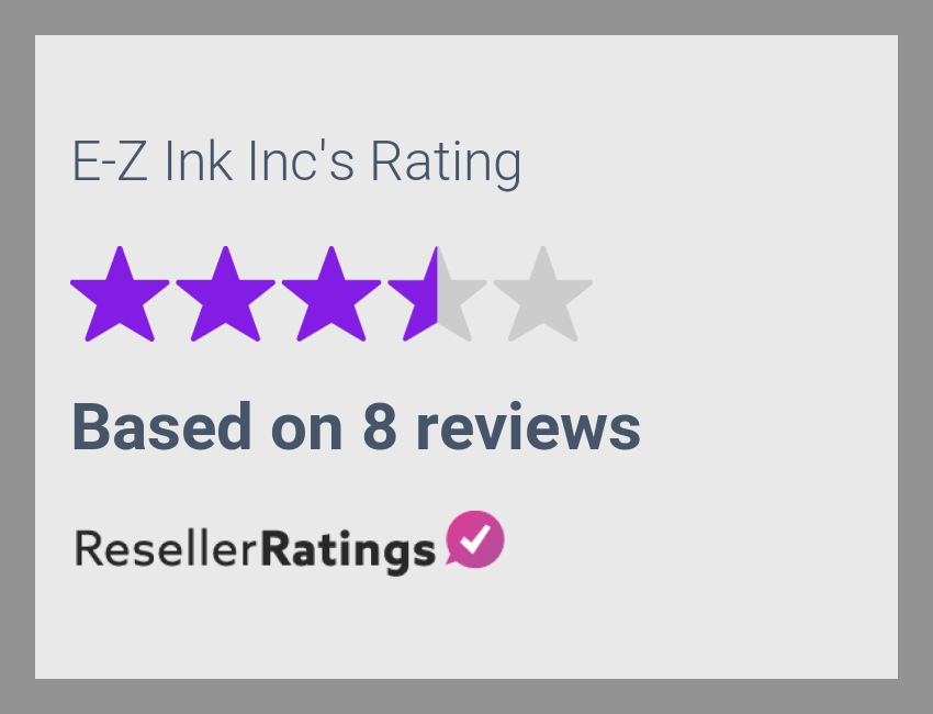 EZ Ink Inc Reviews 8 Reviews of ResellerRatings