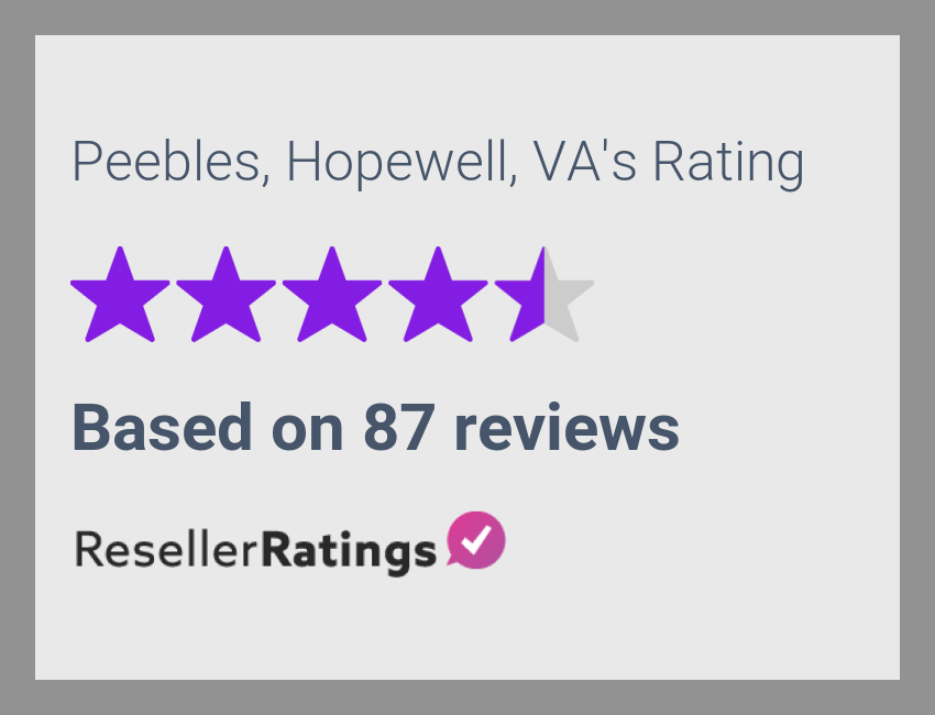 Peebles, Hopewell, VA Reviews 87 Reviews of