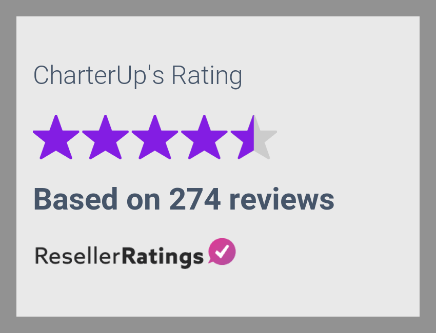 CharterUp Reviews 187 Reviews of ResellerRatings