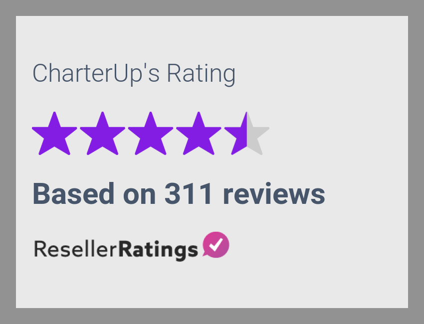 CharterUp Reviews 213 Reviews of ResellerRatings