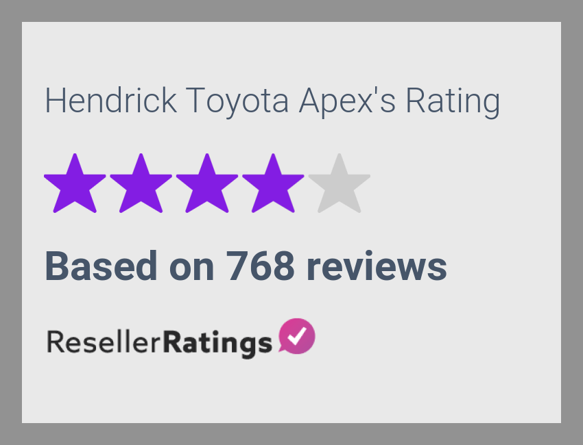 Hendrick Toyota Apex Reviews