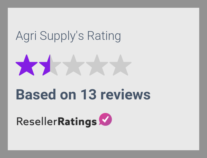 Agri Supply Reviews 13 Reviews of ResellerRatings